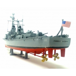Model Plastikowy - ATLANTIS Models Statek Okręt 1:320 USS Forrest Sherman Destroyer - AMCH352
